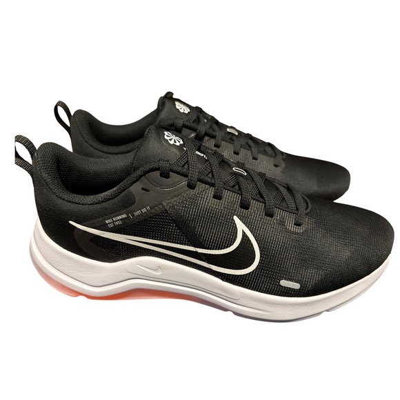 Nike Shoes - Nike Downshifter 12 Womens Running Shoes Black White Smoke Grey Size 10 New